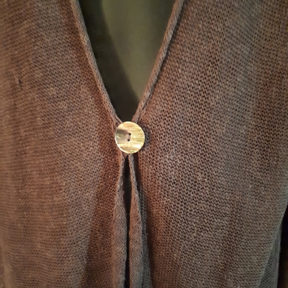 Coldwater Creek One Button Open Front Cardigan M - Picture 3 of 8